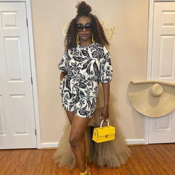 Who What Wear Women's Top Small Linen Half Sleeve Peplum Shirt Floral Print New - Picture 7 of 11